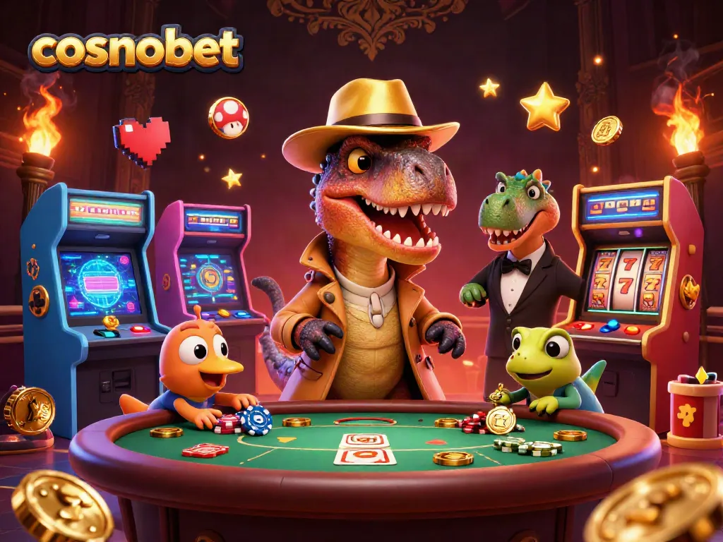 Engage in thrilling gameplay at cosmobet with charming characters and vibrant casino elements.