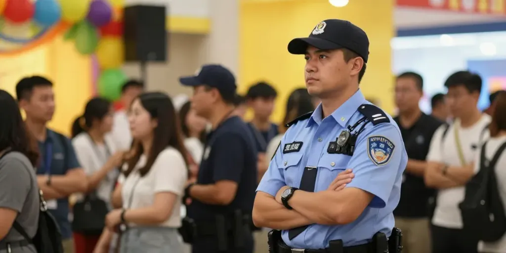 Security Guards providing professional services at a local community event.
