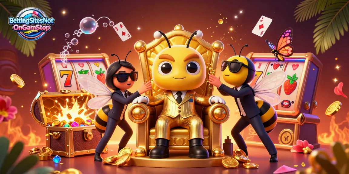 Experience thrilling gameplay at BettingSitesNotOnGamStop with vibrant 3D characters and casino elements.