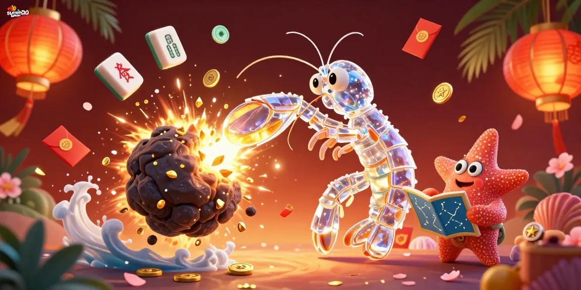 Experience epic wins with sunwin20 as a samurai mantis shrimp punches through an asteroid, showering gems and coins in this vibrant casino world.