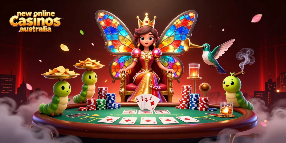 Experience the thrill of new online casinos Australia in an immersive 3D casino scene.